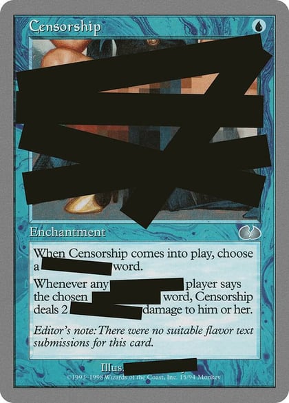 Censorship, Unglued 15