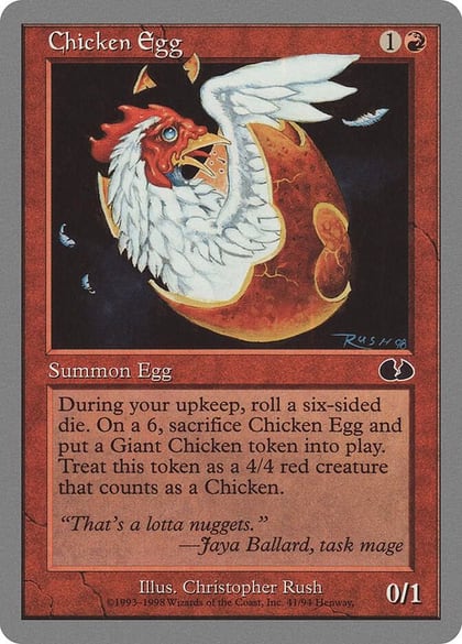 Chicken Egg, Unglued 41