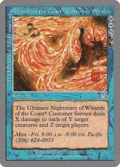 The Ultimate Nightmare of Wizards of the Coast Customer Service, Unglued 53