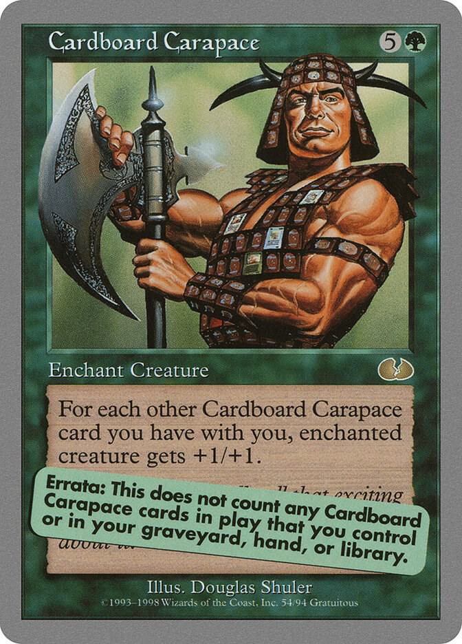 Cardboard Carapace, Unglued 54
