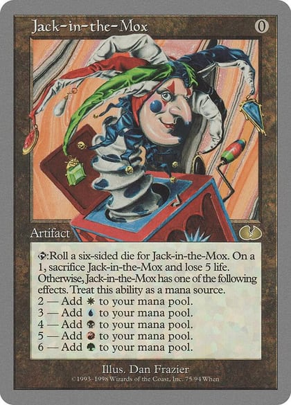 Jack-in-the-Mox, Unglued 75
