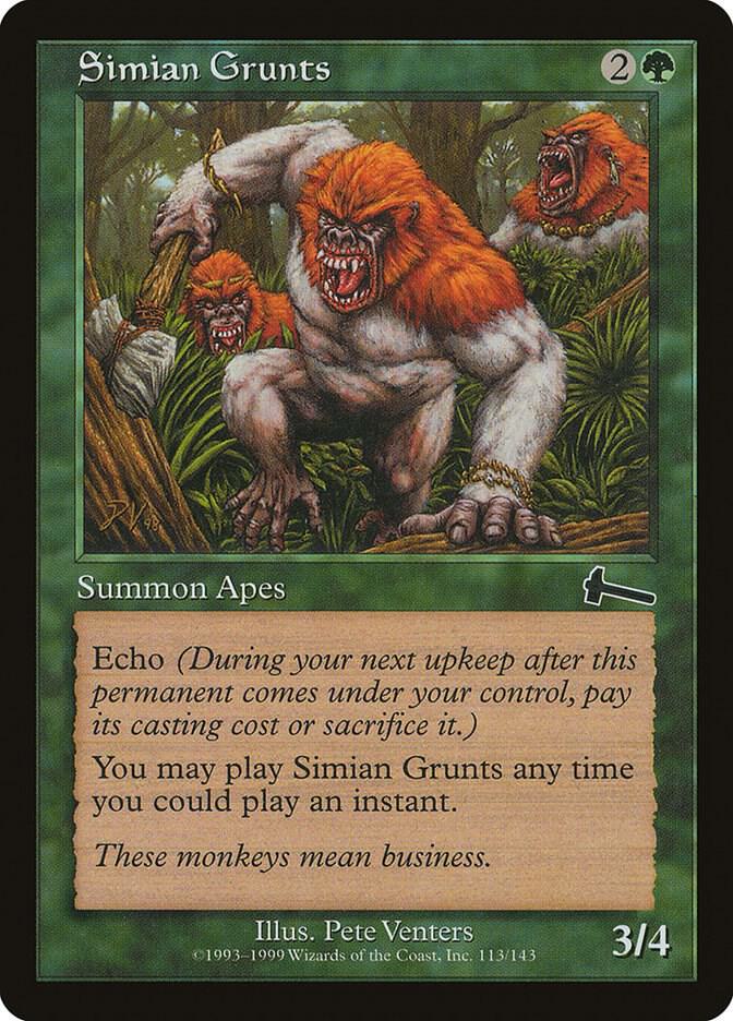 Simian Grunts, Urza's Legacy 113