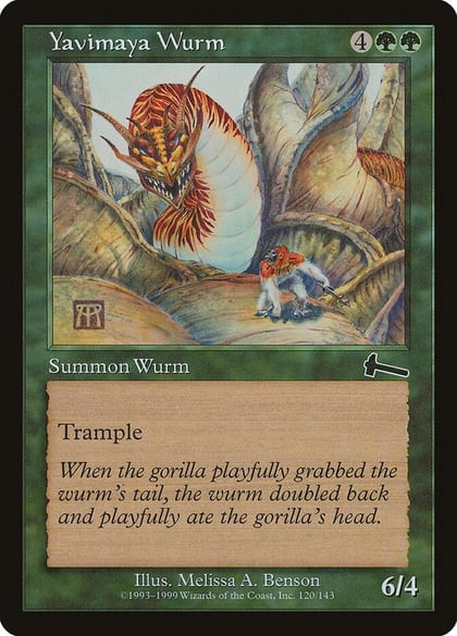 Yavimaya Wurm, Urza's Legacy 120