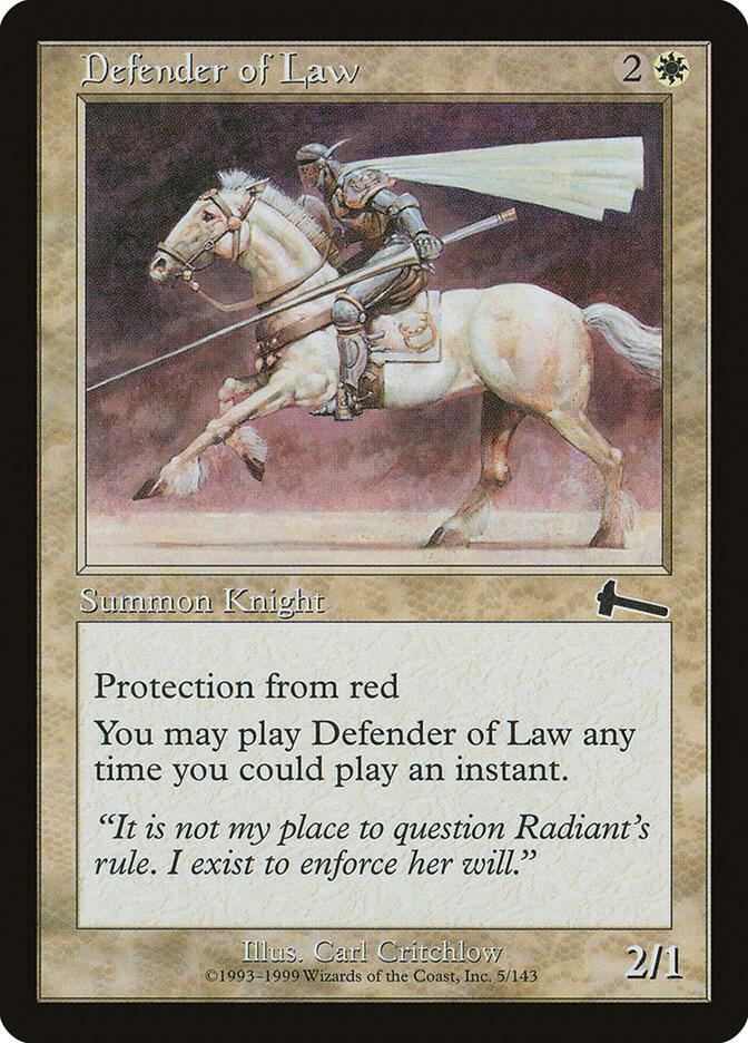 Defender of Law, Urza's Legacy 5