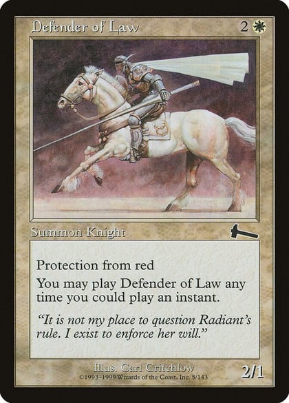 Defender of Law, Urza's Legacy 5