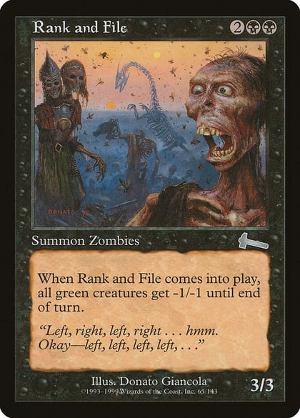 Rank and File, Urza's Legacy 65