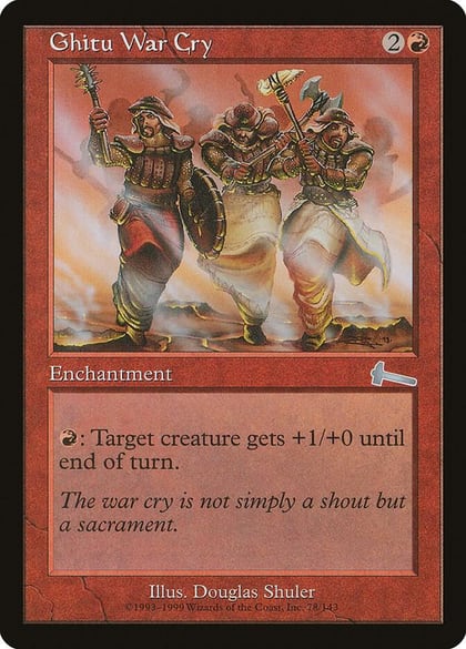 Ghitu War Cry, Urza's Legacy 78