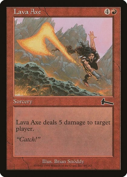 Lava Axe, Urza's Legacy 84
