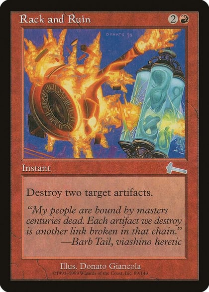 Rack and Ruin, Urza's Legacy 89