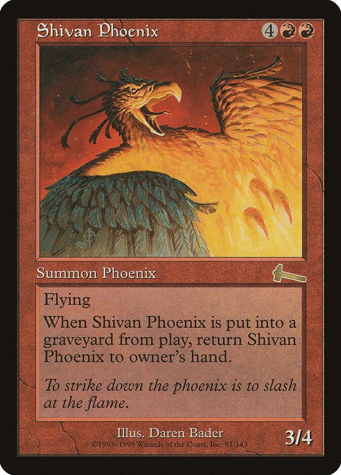 Shivan Phoenix, Urza's Legacy 91