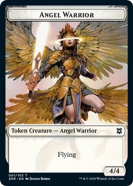 Angel Warrior // Shark Double-Sided Token (Challenger 2021), Unique and Miscellaneous Promos 1 // 7