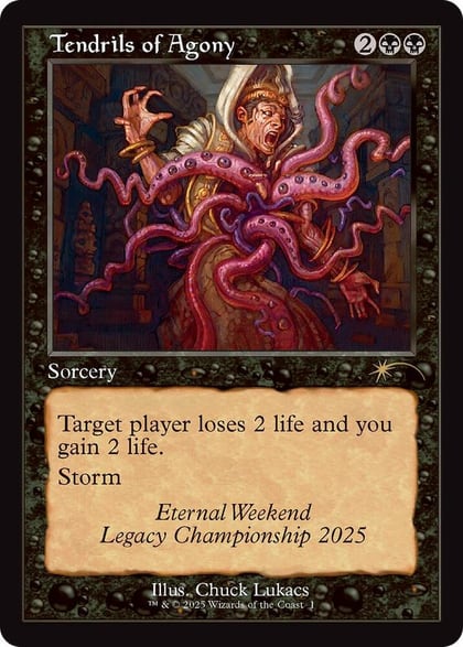 Tendrils of Agony (Retro Frame) (Eternal Weekend 2025 Promo), Unique and Miscellaneous Promos 1