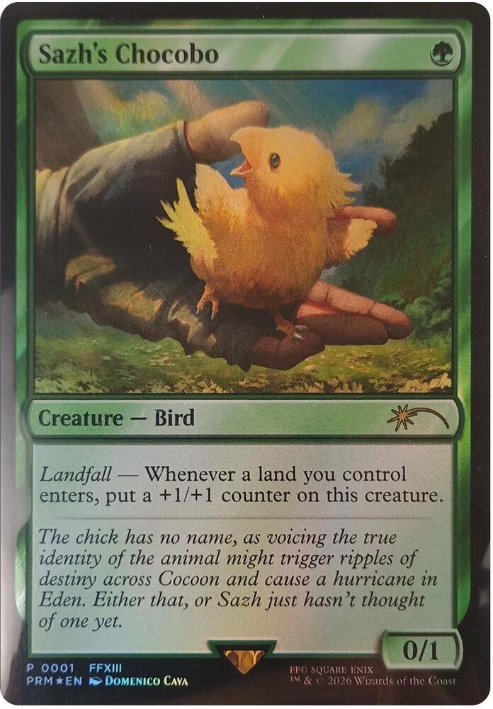 Sazh's Chocobo, Unique and Miscellaneous Promos 1