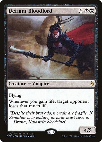 Defiant Bloodlord, Unique and Miscellaneous Promos 107