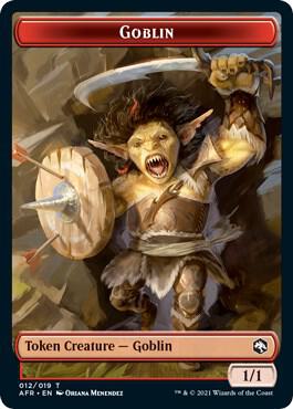 Goblin (012) // Blood (017) Double-Sided Token (Challenger 2022), Unique and Miscellaneous Promos 12 // 17