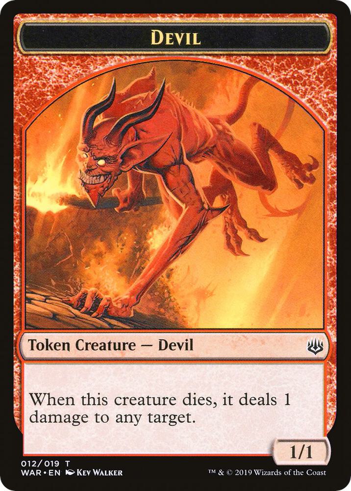 Devil // Satyr Double-Sided Token (Challenger 2020), Unique and Miscellaneous Promos 12 // 9