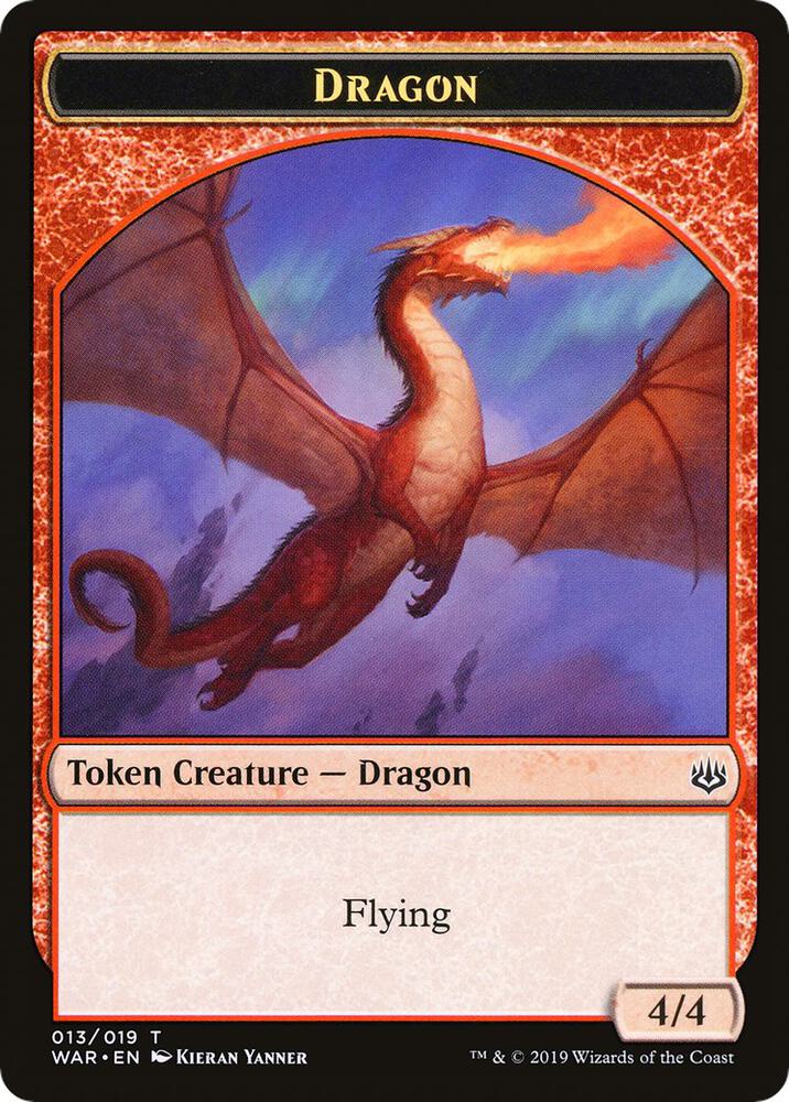 Dragon // Spirit Double-Sided Token (Challenger 2020), Unique and Miscellaneous Promos 13 // 1
