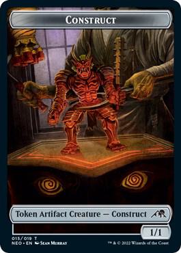 Construct (015) // Blood (017) Double-Sided Token (Challenger 2022), Unique and Miscellaneous Promos 15 // 17