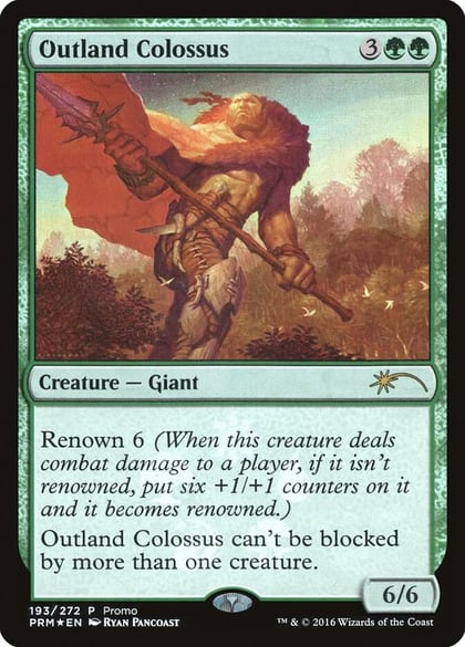 Outland Colossus, Unique and Miscellaneous Promos 193