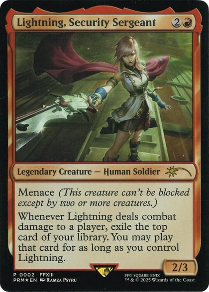 Lightning, Security Sergeant (Costco Bundle), Unique and Miscellaneous Promos 2