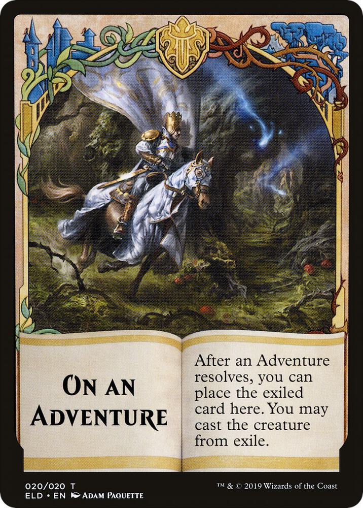 Emblem - On An Adventure // Spirit Double-Sided Token (Challenger 2020), Unique and Miscellaneous Promos 20 // 1