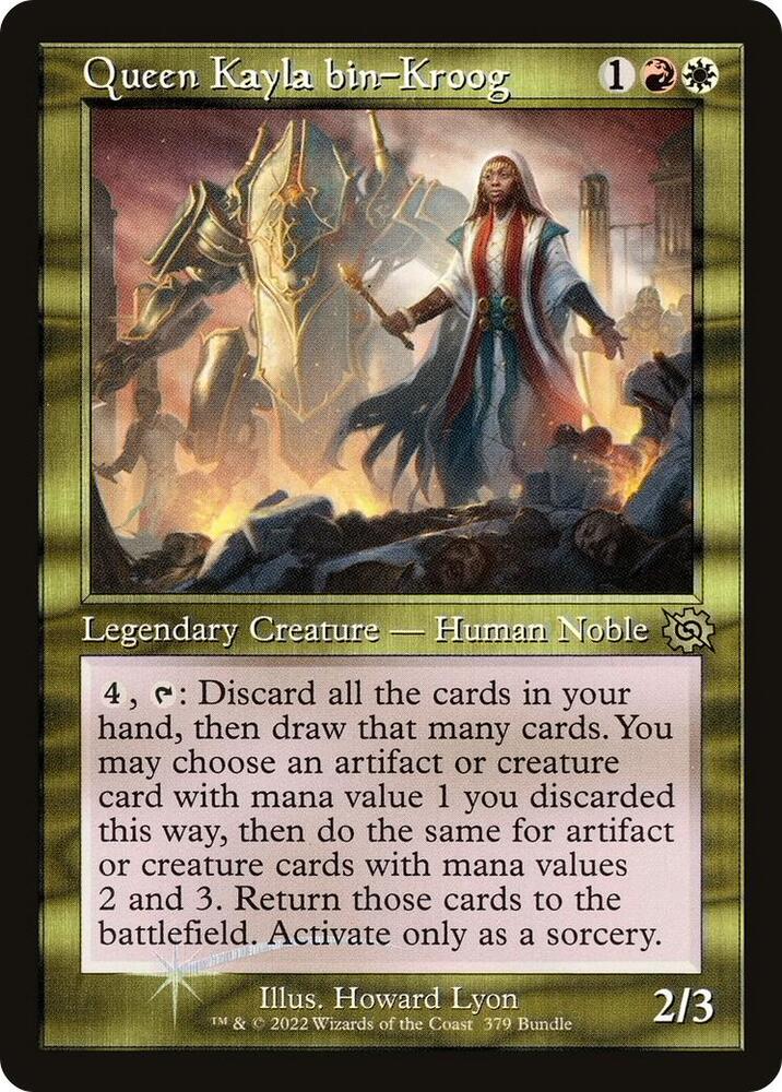 Queen Kayla bin-Kroog (Retro Frame) (BRO Bundle), Unique and Miscellaneous Promos 379