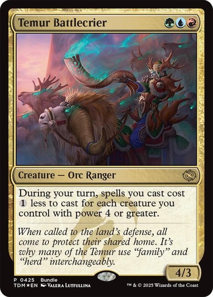 Temur Battlecrier (TDM Bundle), Unique and Miscellaneous Promos 425