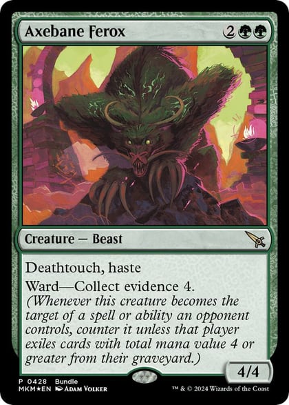 Axebane Ferox (MKM Bundle), Unique and Miscellaneous Promos 428