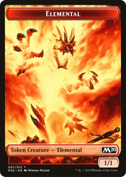 Elemental // Satyr Double-Sided Token (Challenger 2020), Unique and Miscellaneous Promos 7 // 9