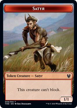 Satyr // Goblin Construct Double-sided Token (Challenger 2021), Unique and Miscellaneous Promos 9 // 11