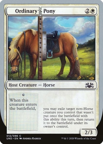 Ordinary Pony, Unsanctioned 12