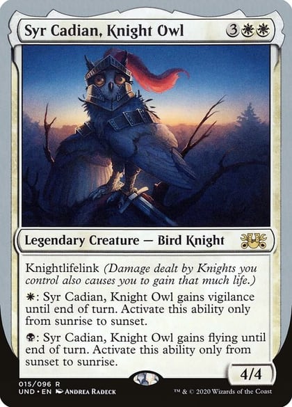 Syr Cadian, Knight Owl, Unsanctioned 15