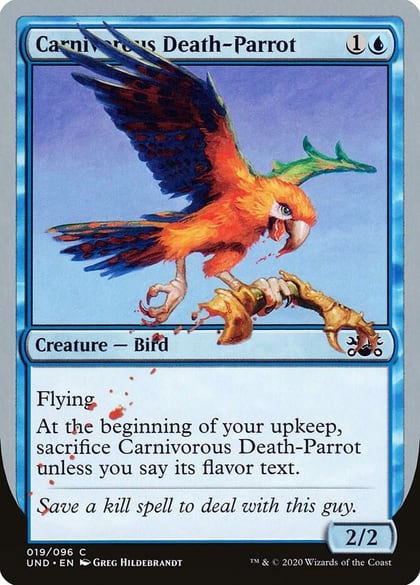 Carnivorous Death-Parrot, Unsanctioned 19