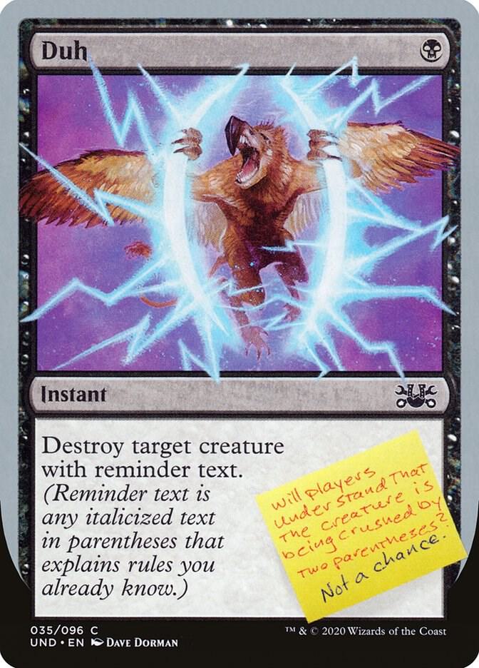 Duh, Unsanctioned 35