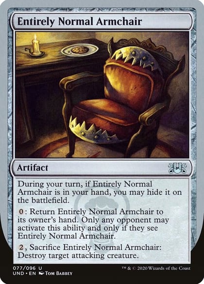 Entirely Normal Armchair, Unsanctioned 77