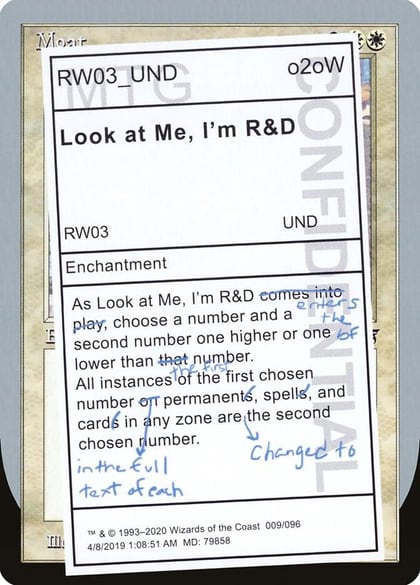 Look at Me, I'm R&D, Unsanctioned 9