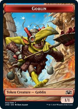 Goblin // Giant Teddy Bear Double-sided Token, Unsanctioned #209922