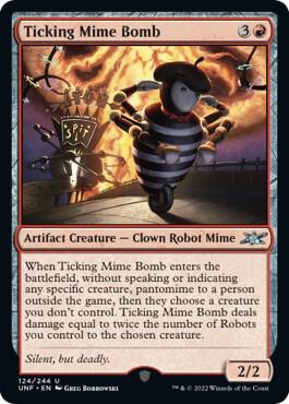 Ticking Mime Bomb, Unfinity 124