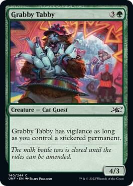 Grabby Tabby, Unfinity 140