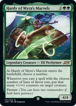 Hardy of Myra's Marvels, Unfinity 141
