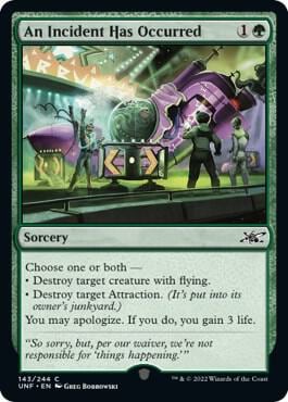 An Incident Has Occurred, Unfinity 143