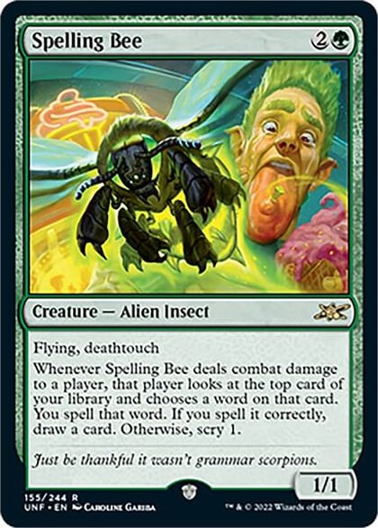 Spelling Bee, Unfinity 155