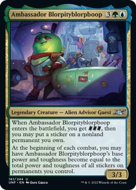 Ambassador Blorpityblorpboop, Unfinity 161