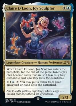 Claire D'Loon, Joy Sculptor, Unfinity 165