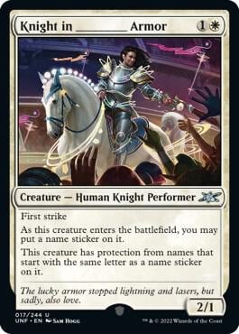 Knight in _______ Armor, Unfinity 17