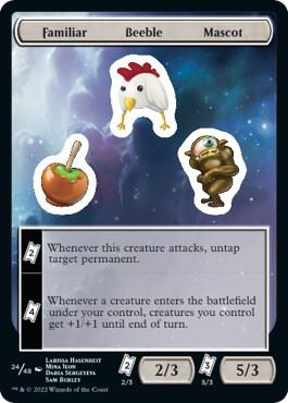 Familiar Beeble Mascot, Unfinity 24