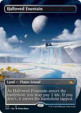 Hallowed Fountain (Borderless), Unfinity 277
