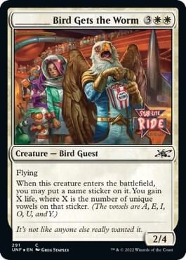 _____ Bird Gets the Worm (Galaxy Foil), Unfinity 291