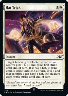 Hat Trick (Galaxy Foil), Unfinity 299