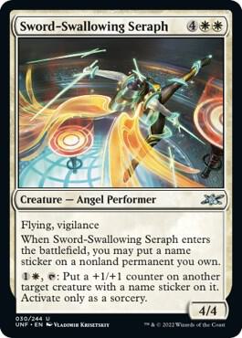 Sword-Swallowing Seraph, Unfinity 30